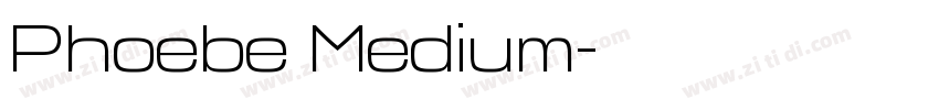 Phoebe Medium字体转换